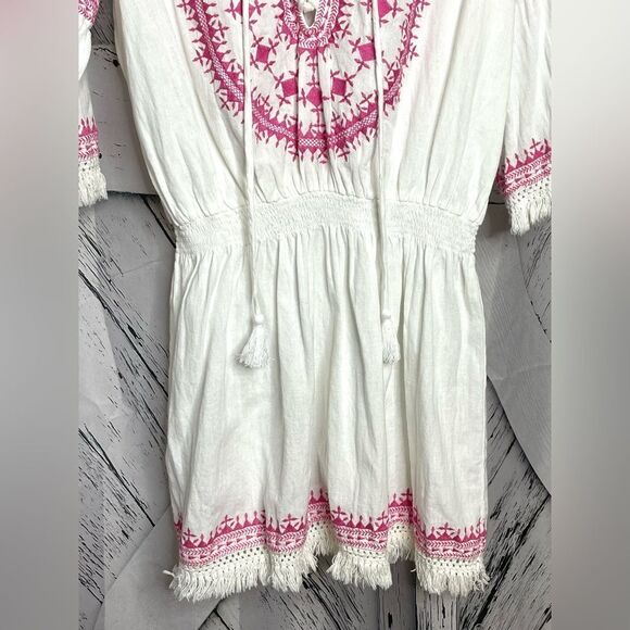 Melissa Odabash White and Pink Mini Dress M - Picture 5 of 10